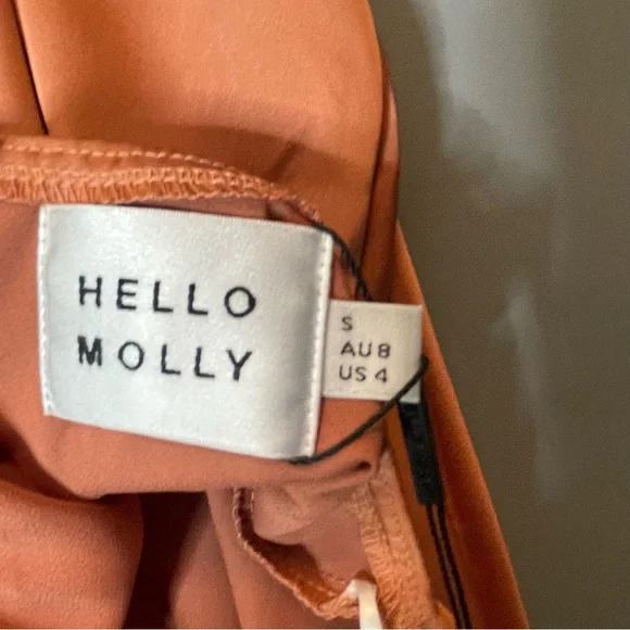 Hello Molly Angels In America Midi Dress Rust size Small/4 NWT - Picture 12 of 15